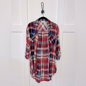 Love + Harmony Women’s Boutique Plaid Button Up Size Small